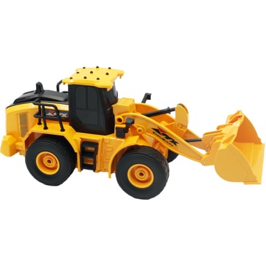 EXCAVADORA JUGUETE PUNTOSTORE AMARILLO RC LUZ Y SONIDO RECARGABLE ESCALA 1:24 - PS - 1