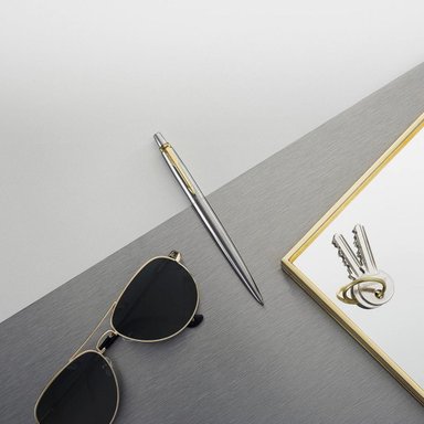 BOLIGRAFO PARKER JOTTER ACERO INOXIDABLE C/DORADO - 6