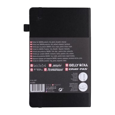 LIBRETA SAKURA 21X13CM 140GR 80 HOJAS BLANCO CREMA - 2