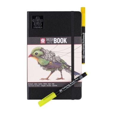 LIBRETA SAKURA 21X13CM 140GR 80 HOJAS BLANCO CREMA - 4