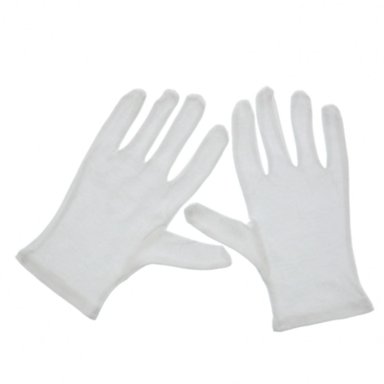 GUANTES 100% ALGODON BLANCOS MEDIANO ART ALTERNATIVES PACK 4 - 3