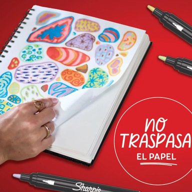 SET 5 MARCADORES SHARPIE ACRYLIC PUNTA REDONDA TONOS PASTEL - 3