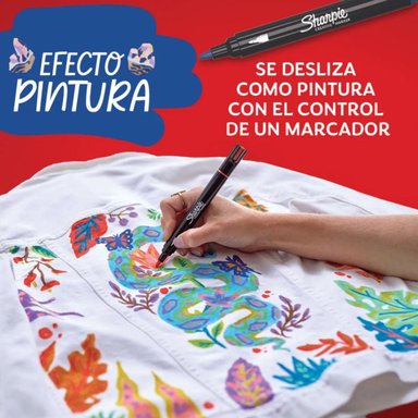 SET 5 MARCADORES SHARPIE ACRYLIC PUNTA REDONDA TONOS PASTEL - 5