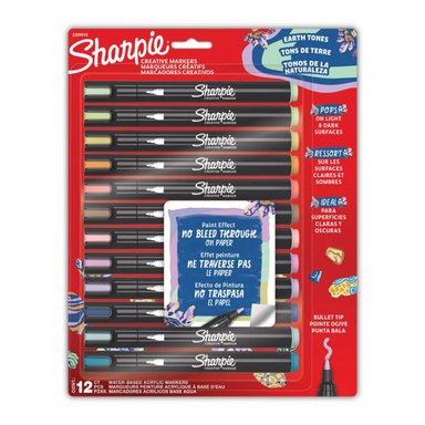 SET 12 MARCADORES SHARPIE ACRYLIC PUNTA REDONDA NATURALEZA - 2
