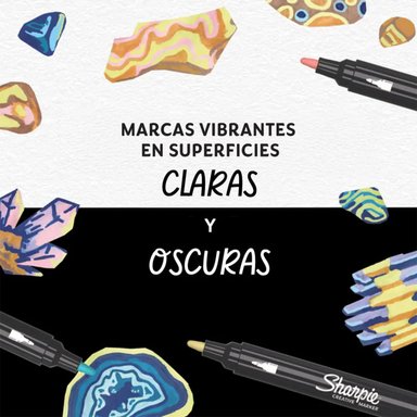 SET 12 MARCADORES SHARPIE ACRYLIC PUNTA REDONDA NATURALEZA - 5