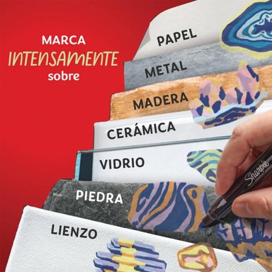SET 12 MARCADORES SHARPIE ACRYLIC PUNTA REDONDA NATURALEZA - 6
