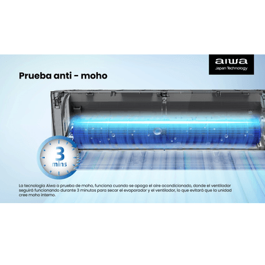 AIRE ACONDICIONADO AIWA SPLIT INVERTER 24000BTU AW-24INVG - 10