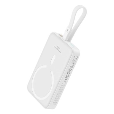 POWERBANK BASEUS MAGNÉTICO MINI 10000MAH 20W MAGSAFE - EDICIÓN LIGHTNING - BLANCO - 2