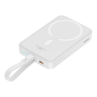 POWERBANK BASEUS MAGNÉTICO MINI 10000MAH 20W MAGSAFE - EDICIÓN LIGHTNING - BLANCO - 3