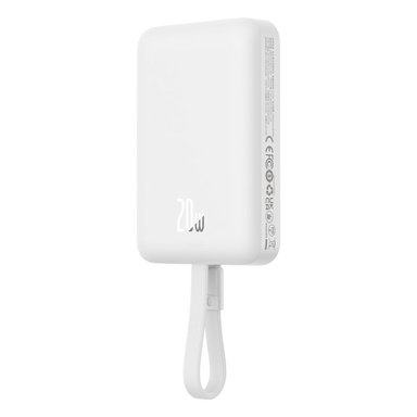 POWERBANK BASEUS MAGNÉTICO MINI 10000MAH 20W MAGSAFE - EDICIÓN LIGHTNING - BLANCO - 4