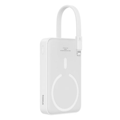 POWERBANK BASEUS MAGNÉTICO MINI 10000MAH 20W MAGSAFE - EDICIÓN LIGHTNING - BLANCO - 6