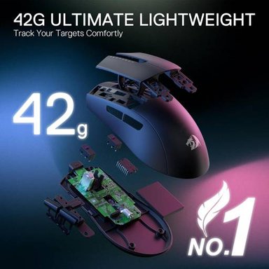 MOUSE REDRAGON GAMER KING M724 NEGRO - 4