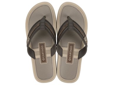 SANDALIA HOMBRE BEIGE/MARRON ESSENTIAL MALLORCA CARTAGO - 1