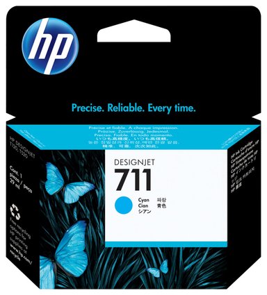 CARTUCHO DE TINTA HP CIAN 711 DESIGNJET DE 29 ML - 1