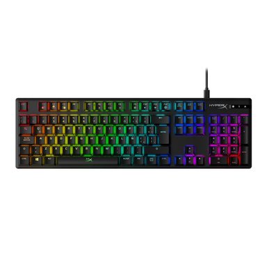 TECLADO HYPERX ALLOY CORE ROJO HX (DISPOSICION PARA LA) NEGRO - 1