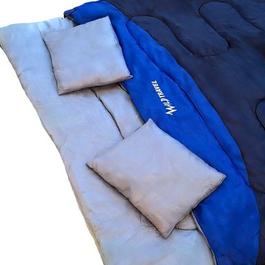 SACO DE DORMIR WILD TRAVEL DOS PLAZAS DOBLE FAMILIAR COZY HAVEN -5° +15° 3600G - 3