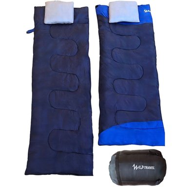 SACO DE DORMIR WILD TRAVEL DOS PLAZAS DOBLE FAMILIAR COZY HAVEN -5° +15° 3600G - 6