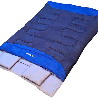 SACO DE DORMIR WILD TRAVEL DOS PLAZAS DOBLE FAMILIAR COZY HAVEN -5° +15° 3600G - 7