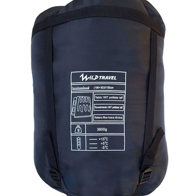 SACO DE DORMIR WILD TRAVEL DOS PLAZAS DOBLE FAMILIAR COZY HAVEN -5° +15° 3600G - 8