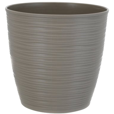 MOLDE MACETA MACETERO PLASTICO REDONDO ESTILO PIEDRA 33 CM - 1