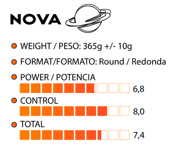 PALA PADEL XFINITY FIBRA DE VIDRIO NOVA (INCLUYE FUNDA) - 6