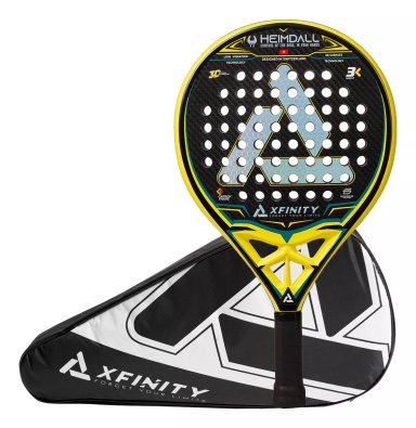 PALA PADEL XFINITY FIBRA DE CARBONO HEIMDALL 3K (INCLUYE FUNDA) - 1