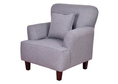 POLTRONA MASEL YORK 1 CUERPO GRIS 75X55X92 CM - 1