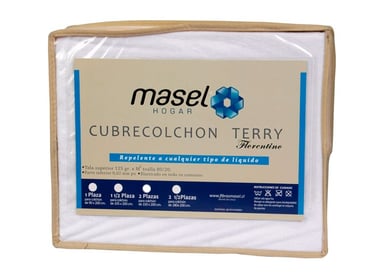 CUBRECOLCHON REPELENTE AL AGUA 2 PL -TERRY - 1
