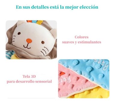 PELUCHE LUBABYCAS APEGO SENSORIAL ALGODÓN ZIMBA - 8