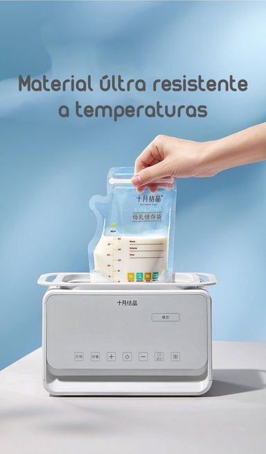 BOLSA PARA LECHE MATERNAL LUBABYCAS BLANCO 36 UNIDADES Y 1 PLUMÓN - 7