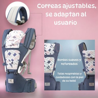 PORTABEBÉ LUBABYCAS ERGONÓMICO 6 EN 1 BY ROSADO - 4
