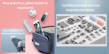 PORTABEBÉ LUBABYCAS ERGONÓMICO 6 EN 1 BY AZUL - 4