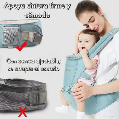 PORTABEBÉ LUBABYCAS ERGONÓMICO MULTIFUNCIONAL 3 EN 1 ROSADO - 7