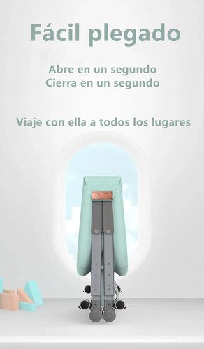 CUNA LUBABYCAS PRO ACERO INOXIDABLE VERDE BEBÉ CON ACCESORIOS - 4