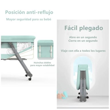CUNA LUBABYCAS PRO ACERO INOXIDABLE CAFÉ BEBÉ CON ACCESORIOS - 7