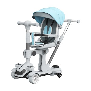 TRICICLO LUBABYCAS SCOOTER 2 EN 1 AZUL - 1