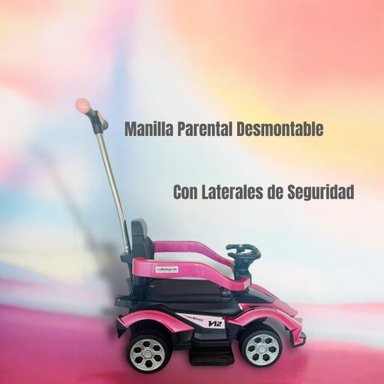 CORREPASILLO ANDADOR AUTO CON MANILLA LUBABYCAS ROSADO - 3