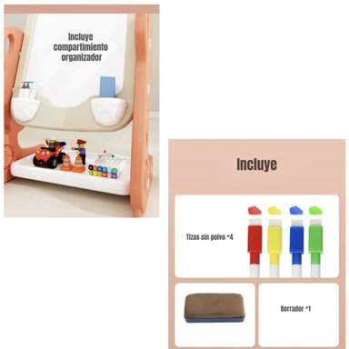 PIZARRA ATRIL REGULABLE PLUMON CON ACCESORIOS LUBABYCAS - 4