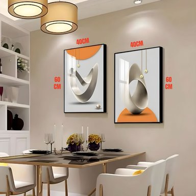 SET DE 2 CUADROS DECORATIVOS MARCOS DE ALUMINIO LUBABYCAS - 2