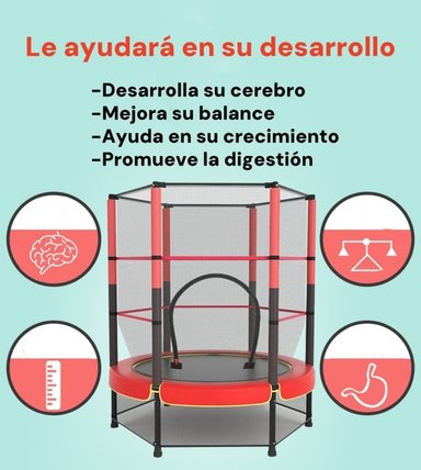 CAMA ELÁSTICA LUBABYCAS IFREE 140 CM DISEÑO ALTO ROSADA - 3