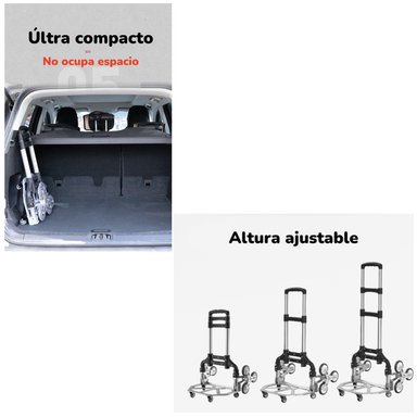 CARRO LUBABYCAS MODEL B CARGA PLEGABLE RUEDAS TREPADORAS - 7