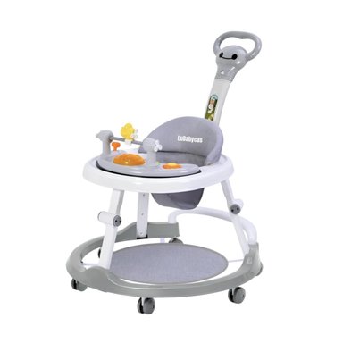 ANDADOR CAMINADOR 4 EN 1 AITA CON MANILLA LUBABYCAS GRIS - 1