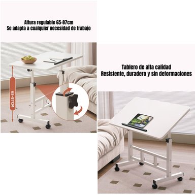 ESCRITORIO PLEGABLE HATCH 80X40CM CON BARRERA ANTIDESLIZANTE - 4