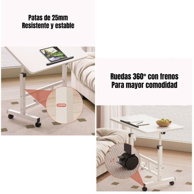 ESCRITORIO PLEGABLE HATCH 80X40CM CON BARRERA ANTIDESLIZANTE - 7