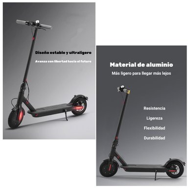 SCOOTER ADULTO ELE CTRICO CON APP PLEGABLE 30KM NEGRO SPEED - 4