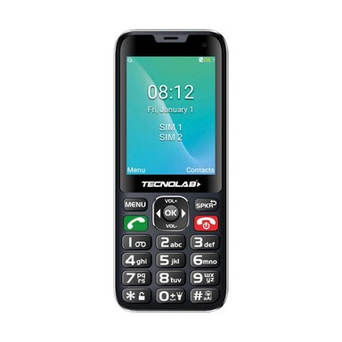 TELEFONO SENIOR ADULTO MAYOR 4G NEGRO DOBLE SIM CARD TL487 - 1