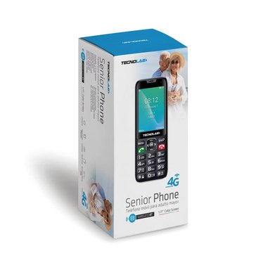 TELEFONO SENIOR ADULTO MAYOR 4G NEGRO DOBLE SIM CARD TL487 - 5