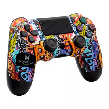 JOYSTICK CONTROL INALAMBRICO PC PS4 GRAFITI MONSTER GAMES - 2
