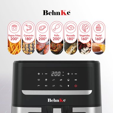FREIDORA DE AIRE BEHNKE 9.2 LTS INCLUYE CESTA DE SILICONA DE REGALO - 3