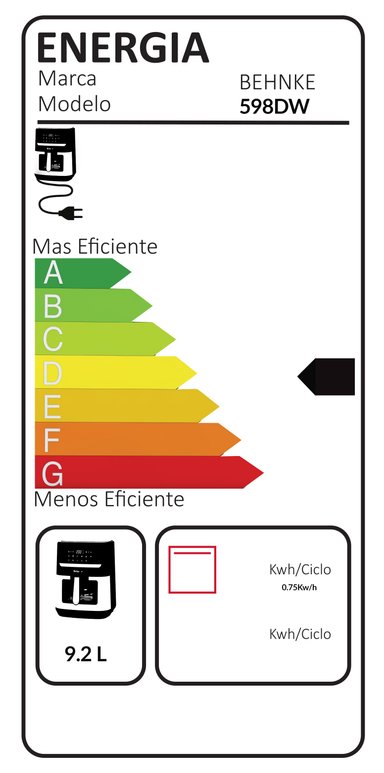FREIDORA DE AIRE BEHNKE 9.2 LTS INCLUYE CESTA DE SILICONA DE REGALO - 9